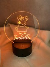 Load image into Gallery viewer, Peppa Pig Acrylic Night Light