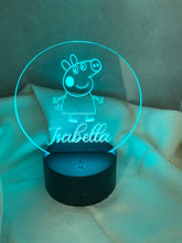 Load image into Gallery viewer, Peppa Pig Acrylic Night Light