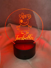 Load image into Gallery viewer, Peppa Pig Acrylic Night Light