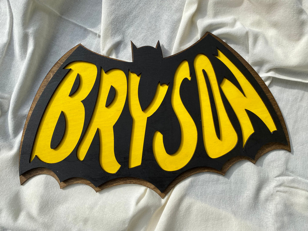 Batman Name Sign