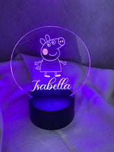 Load image into Gallery viewer, Peppa Pig Acrylic Night Light
