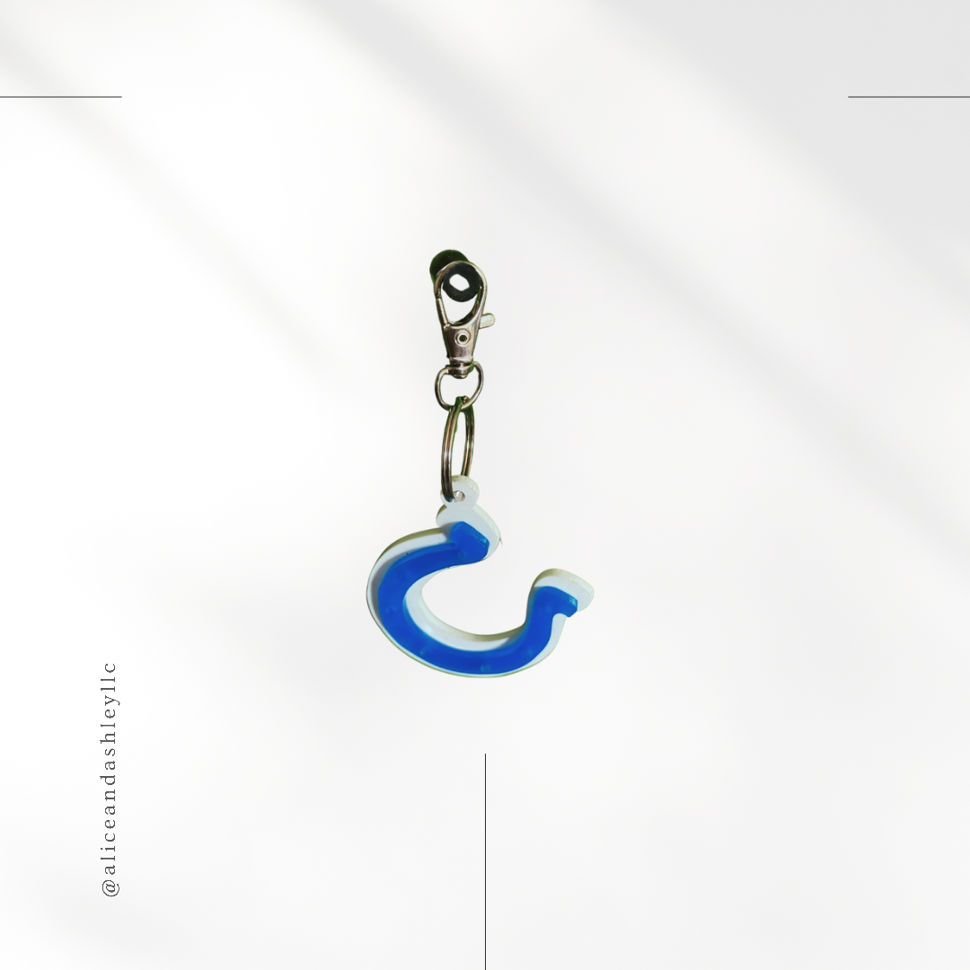 Colts 3D Layered Acrylic Keychain