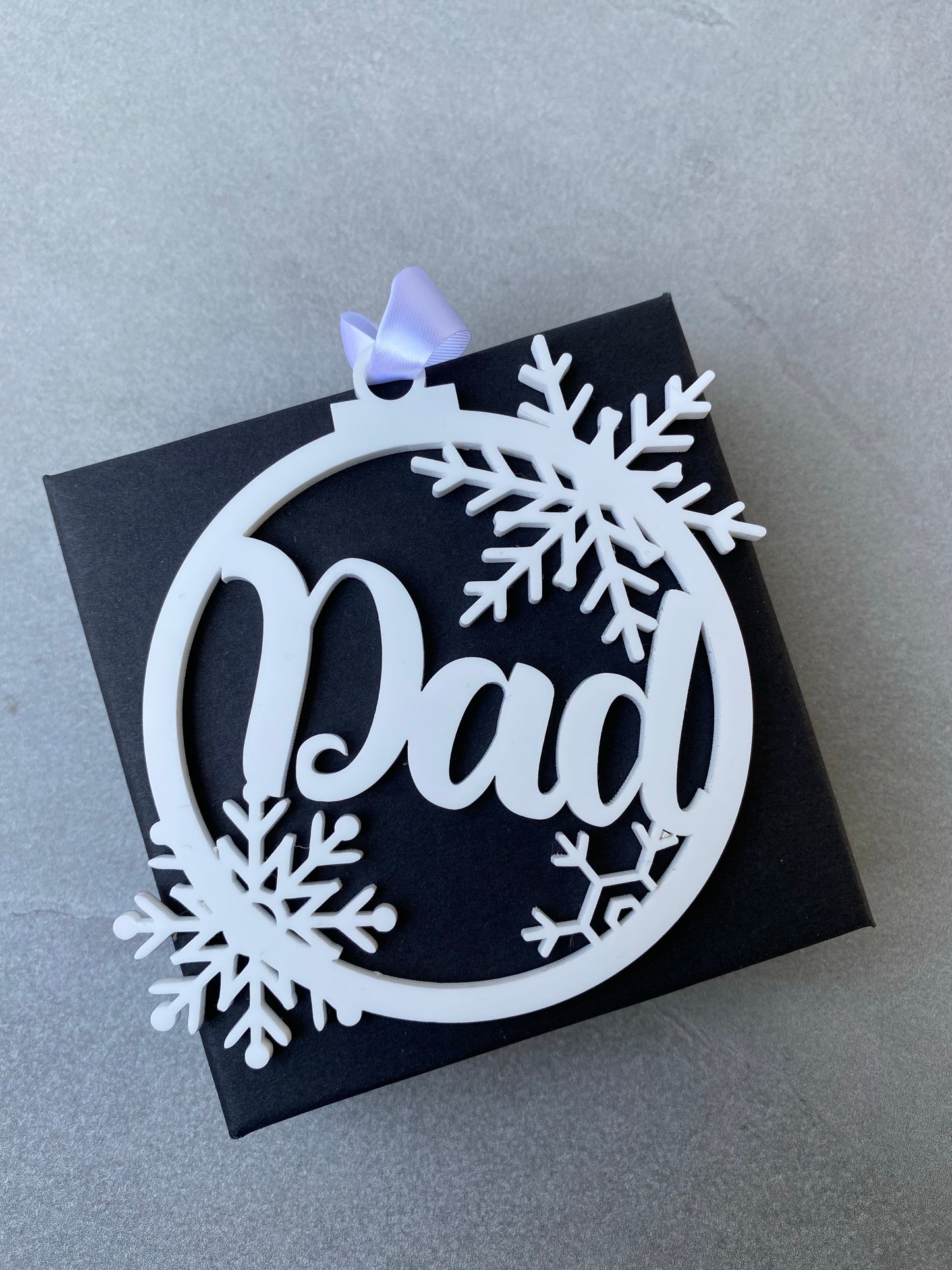 Dad Snowflake Ornament