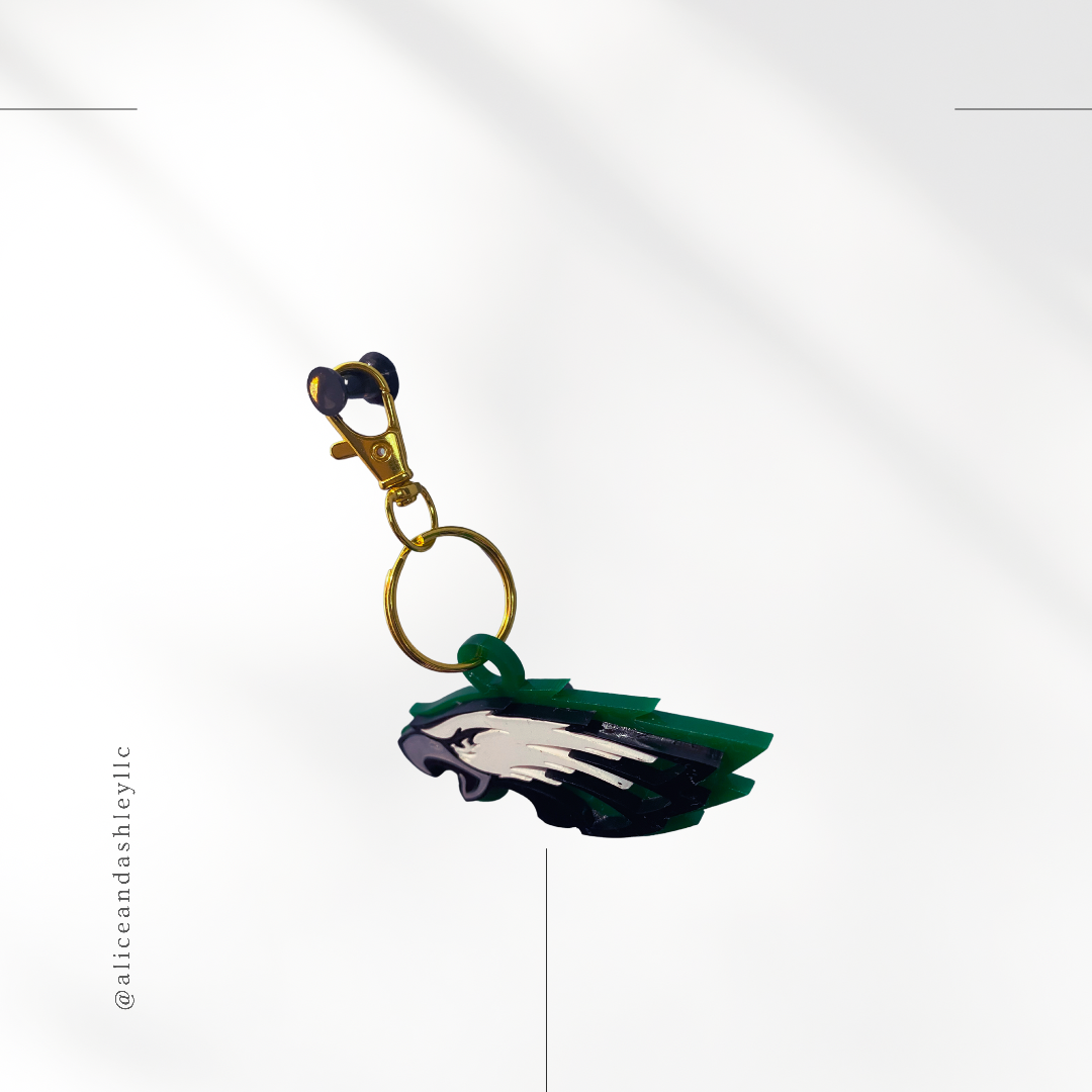 Eagles 3D Layered Acrylic Keychain