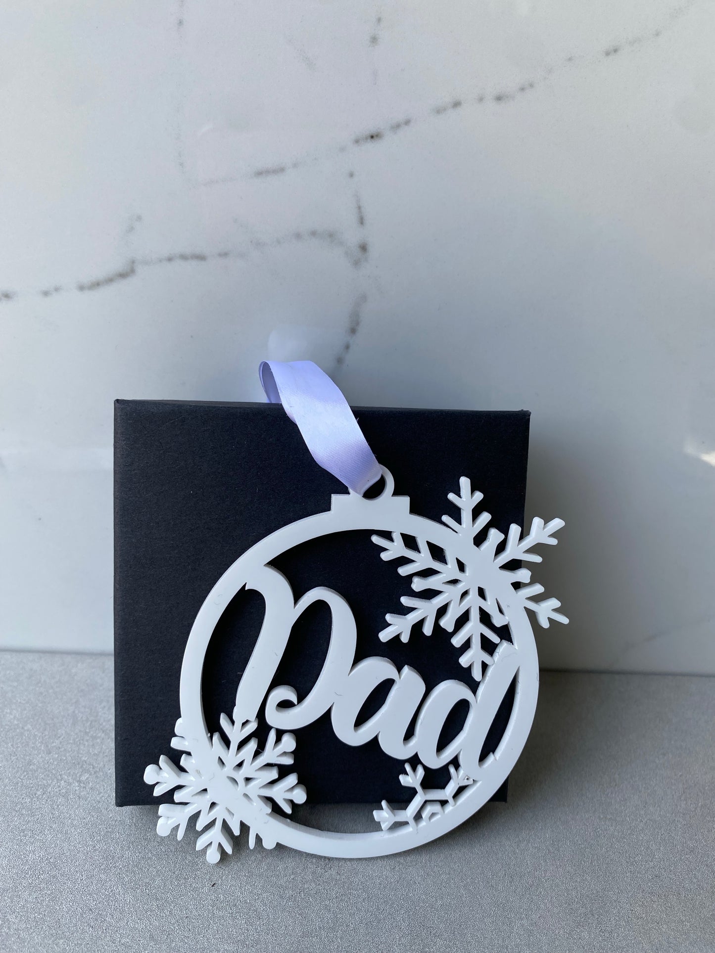 Dad Snowflake Ornament