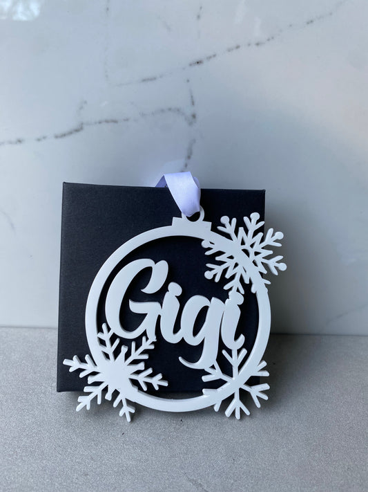 Gigi Snowflake Ornament